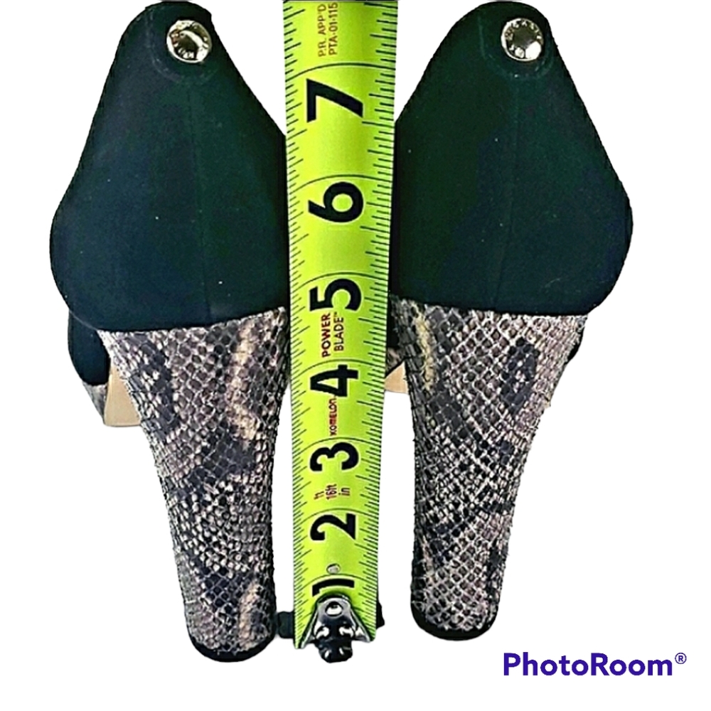 Michael Kors Lesly Suede Python Platform P - image 4